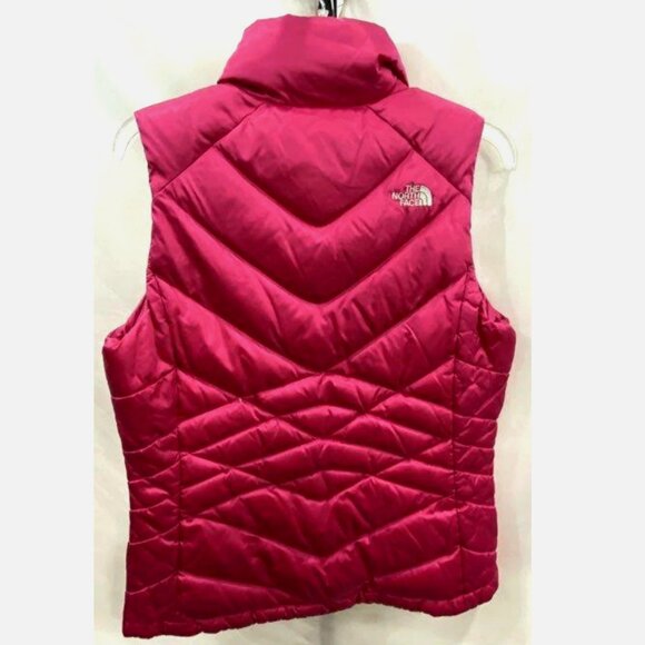 The North Face Aconcagua 550 Goose Down Puffer Vest Medium Fuchsia Salmon Pink - Picture 6 of 10